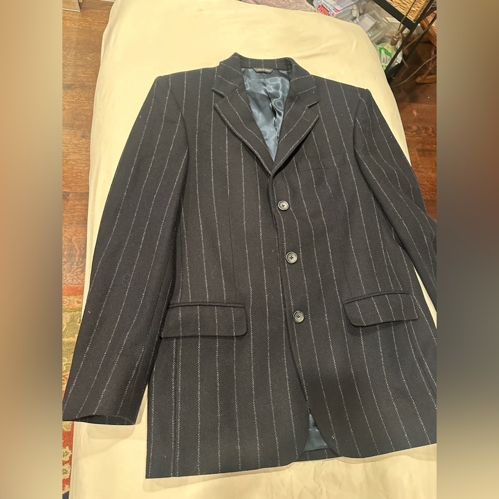 Men's Banana Republic double lined Pinstripe Blazer 38 R